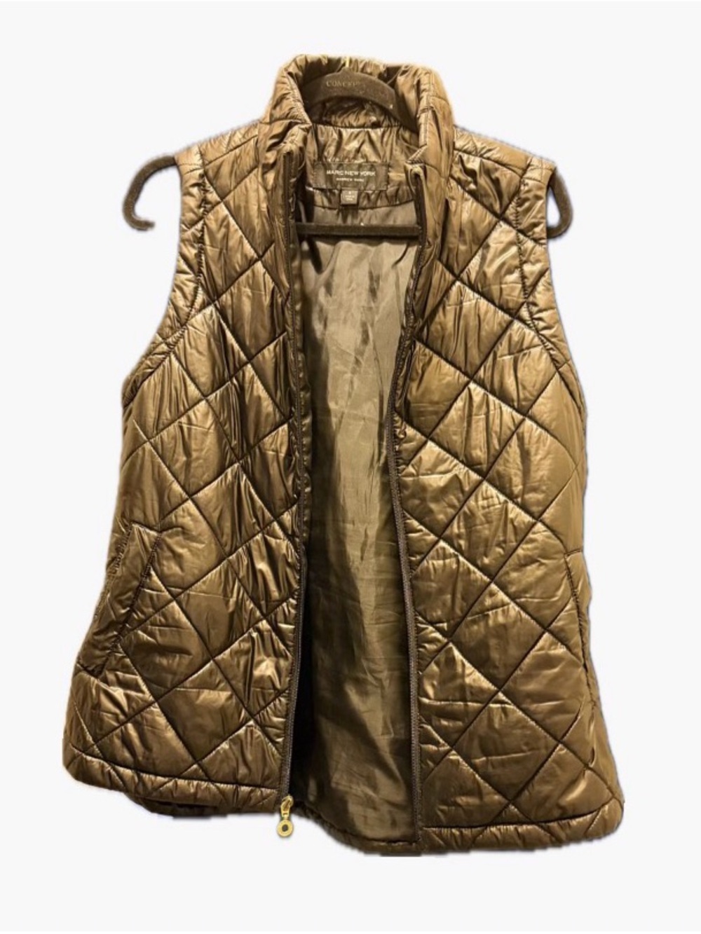 Quilted Black Packable Vest - Women